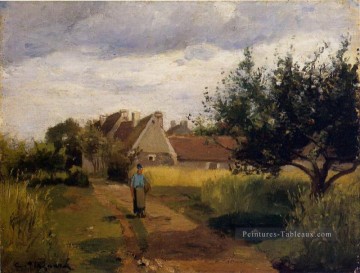  village Tableaux - entrer dans un village Camille Pissarro